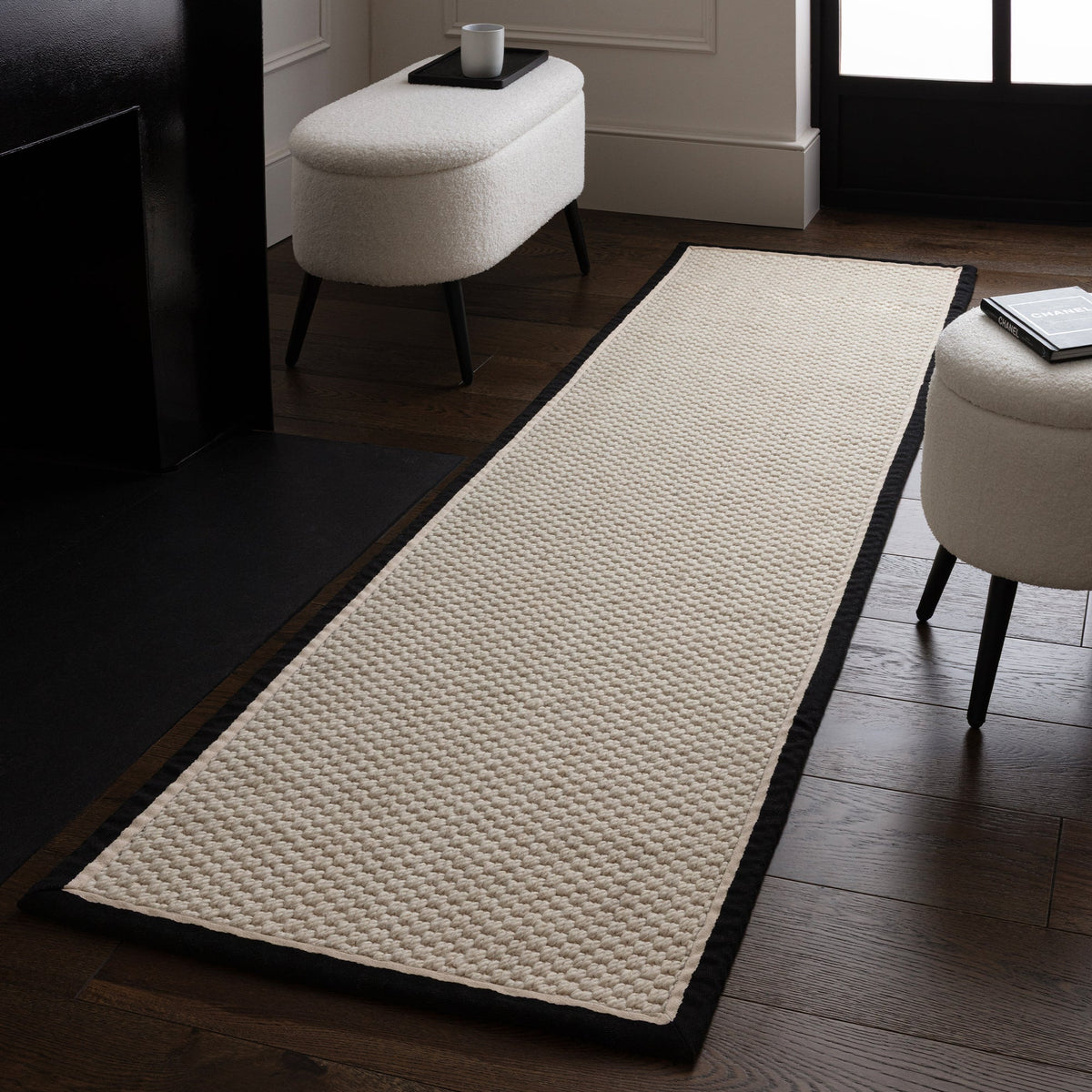 Vloerkleed Rugestiq Korra dubbele lus antraciet crème – foto 10