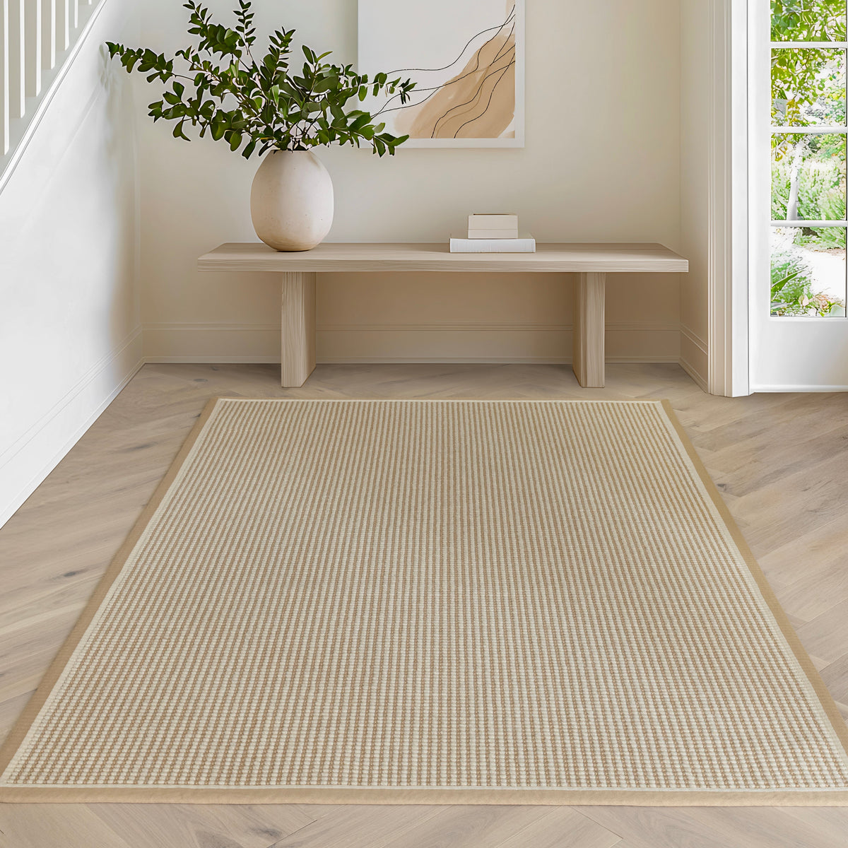 Vloerkleed Rugestiq Korra lus linnen crème – foto 2