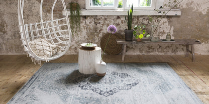 vloerkleed Lifa Living Aqua Rosa - Grijs/Crème