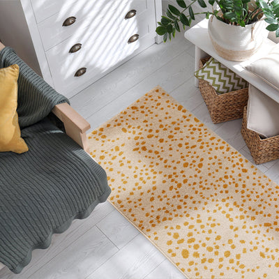 Vloerkleed Rugestiq Muse MU12 geel stippen – foto 7