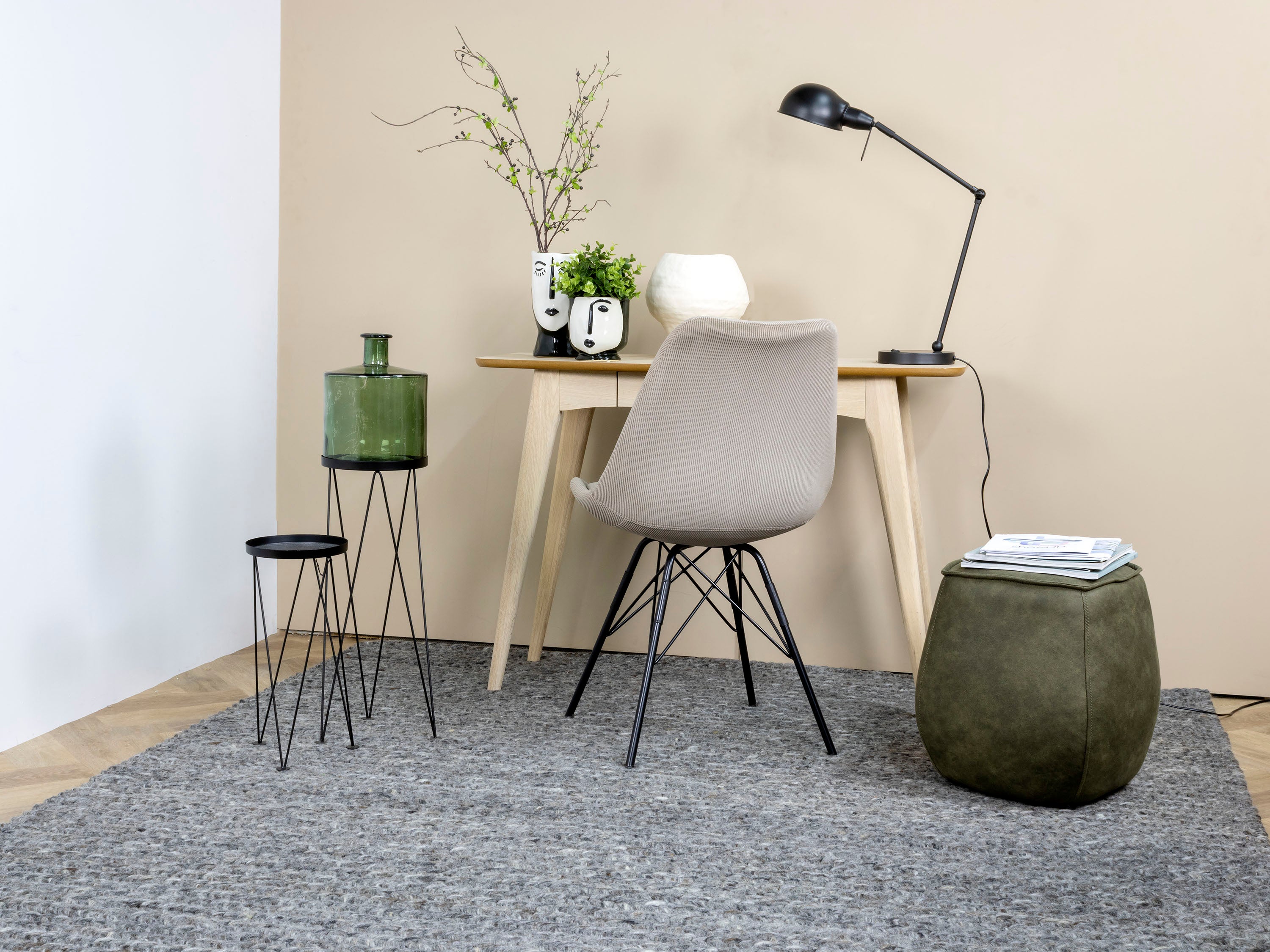 Vloerkleed Momo Rugs Kabel Dark Grey