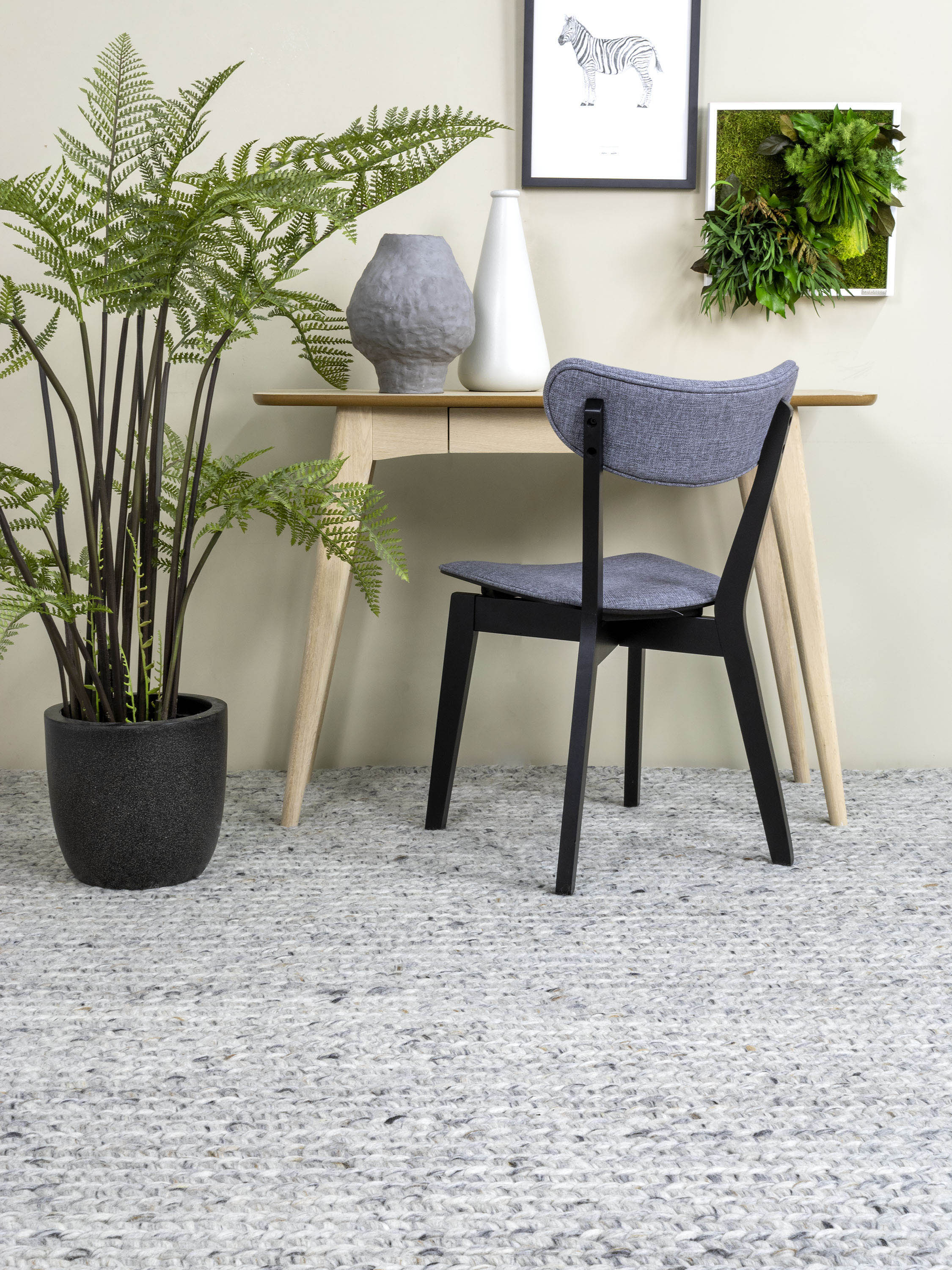 Vloerkleed Momo Rugs Kabel Grey