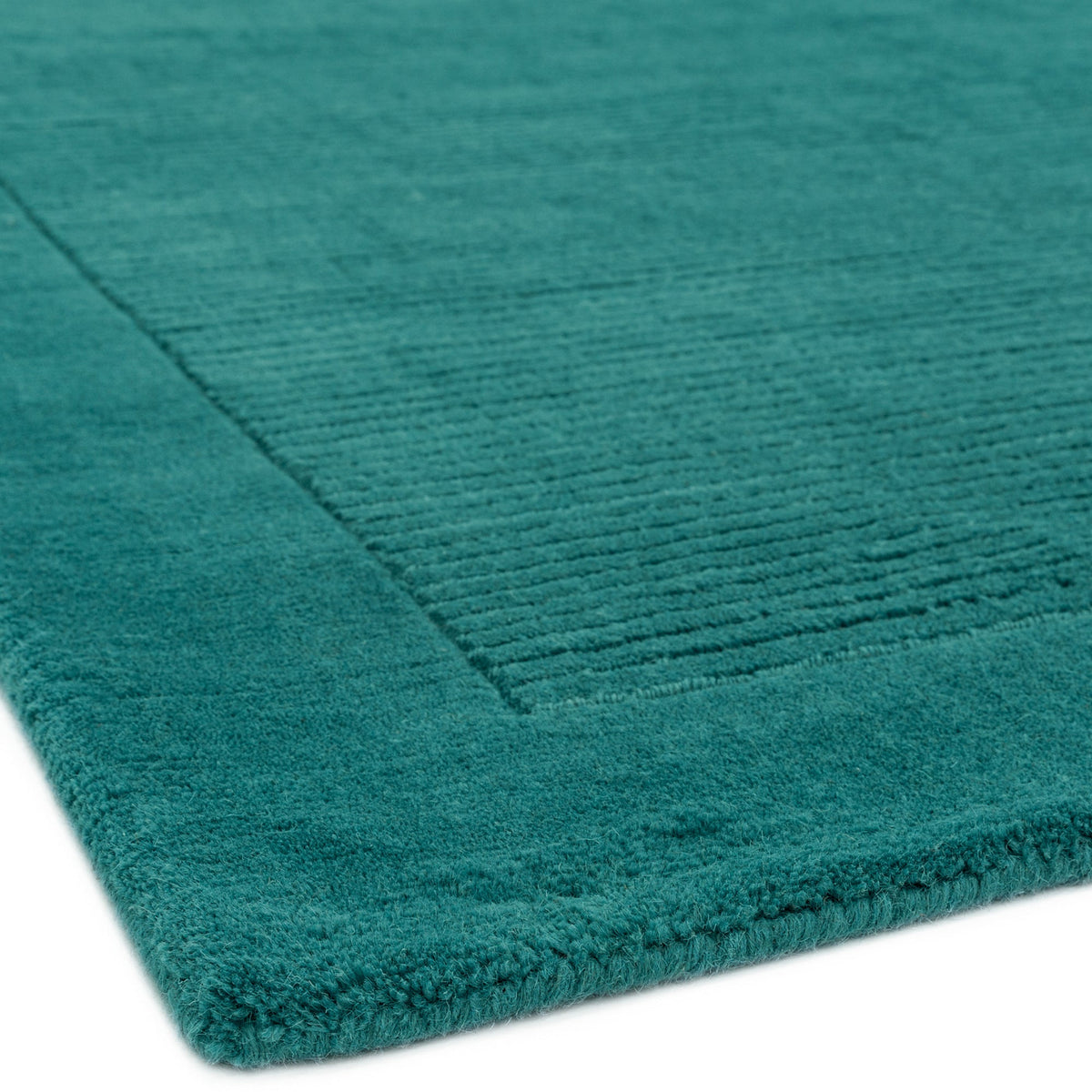 Laagpolig vloerkleed Easy Living York Runner Teal – leveranciersfoto