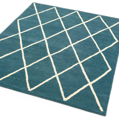 Vloerkleed Albany Diamond Teal