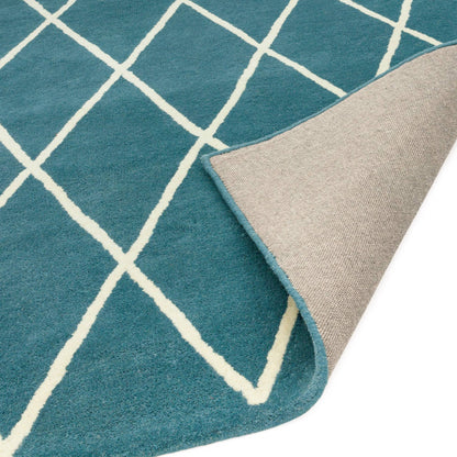 Vloerkleed Albany Diamond Teal