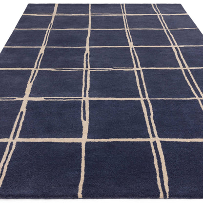 Vloerkleed Albany Grid Marine