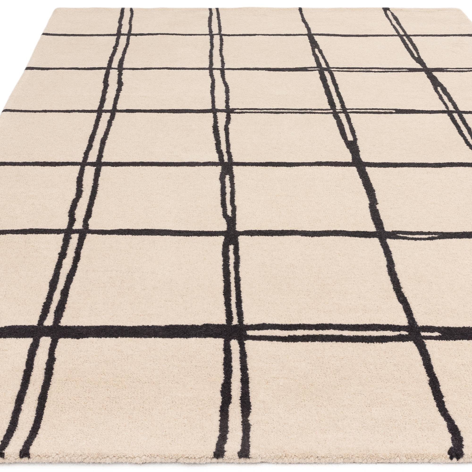 Vloerkleed Albany Grid Monochrome