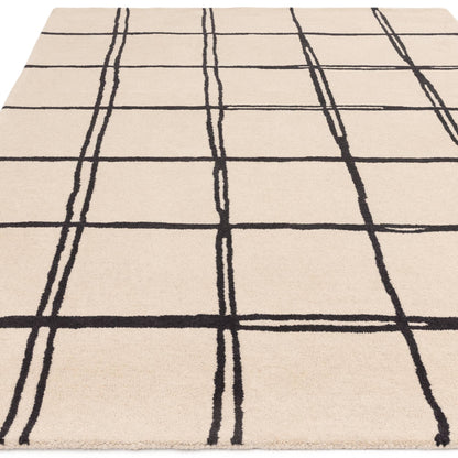 Vloerkleed Albany Grid Monochrome