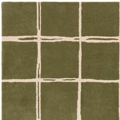 Vloerkleed Albany Grid Olive