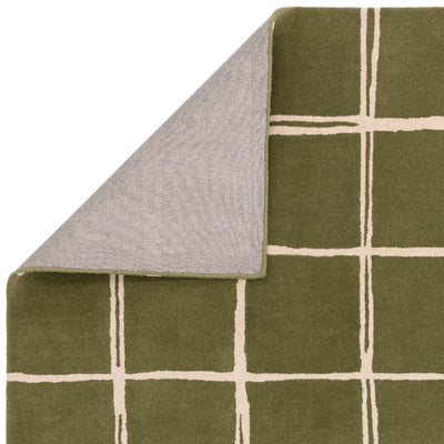 Vloerkleed Albany Grid Olive