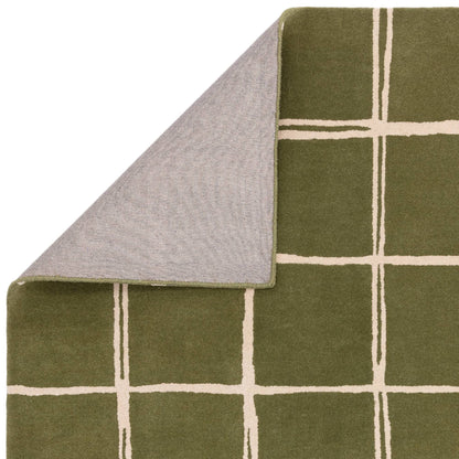 Vloerkleed Albany Grid Olive