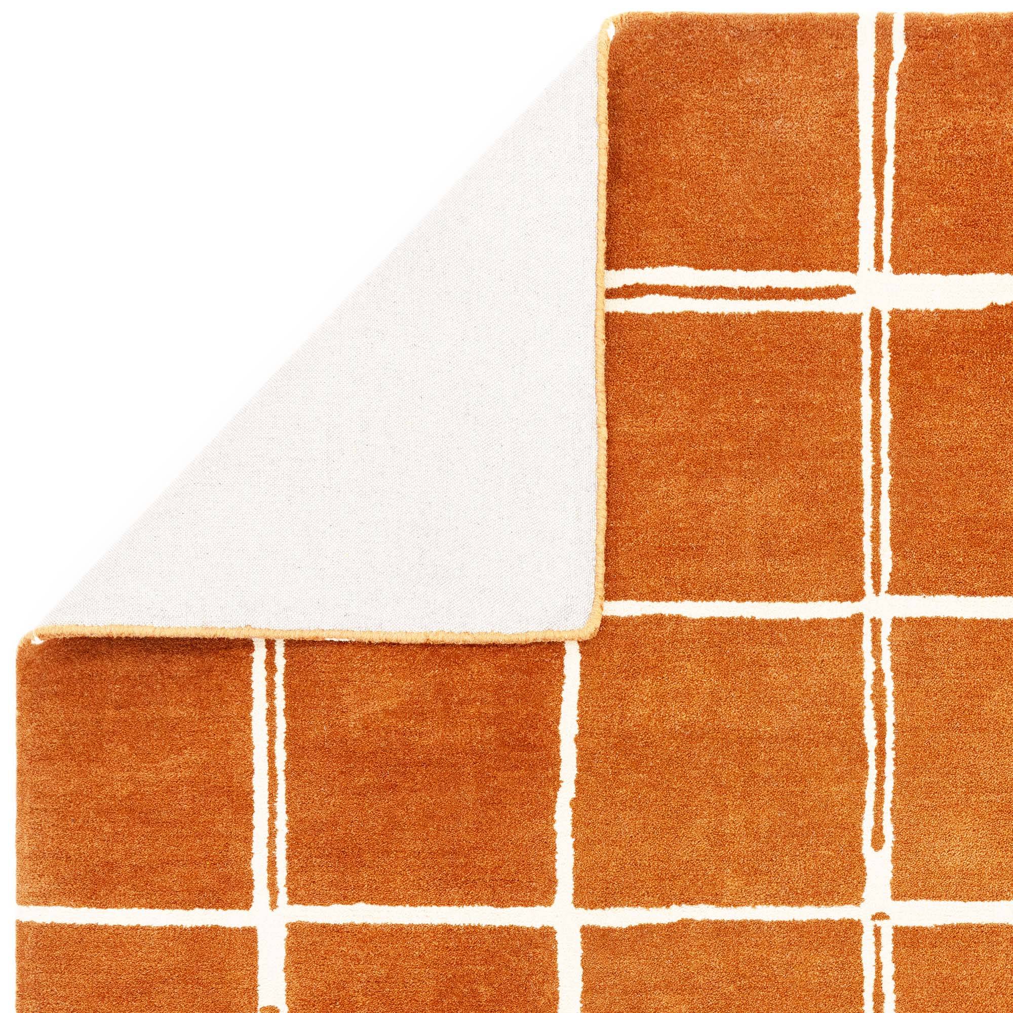 Vloerkleed Albany Grid Rust