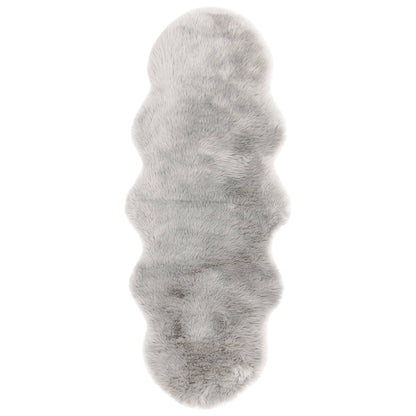 Vloerkleed Luxury Faux Sheepskin Silver