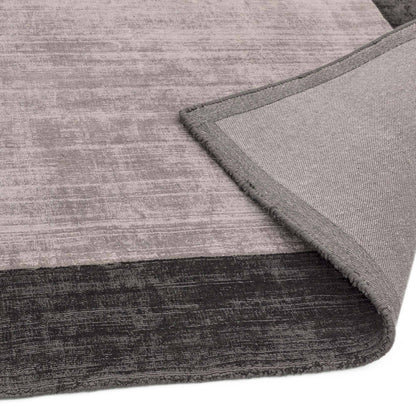 Laagpolig vloerkleed Easy Living Blade Border Rug Charcoal Silver