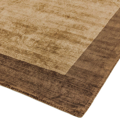 Vloerkleed Blade Border Choco Mocha 02