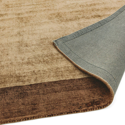 Vloerkleed Blade Border Choco Mocha 02