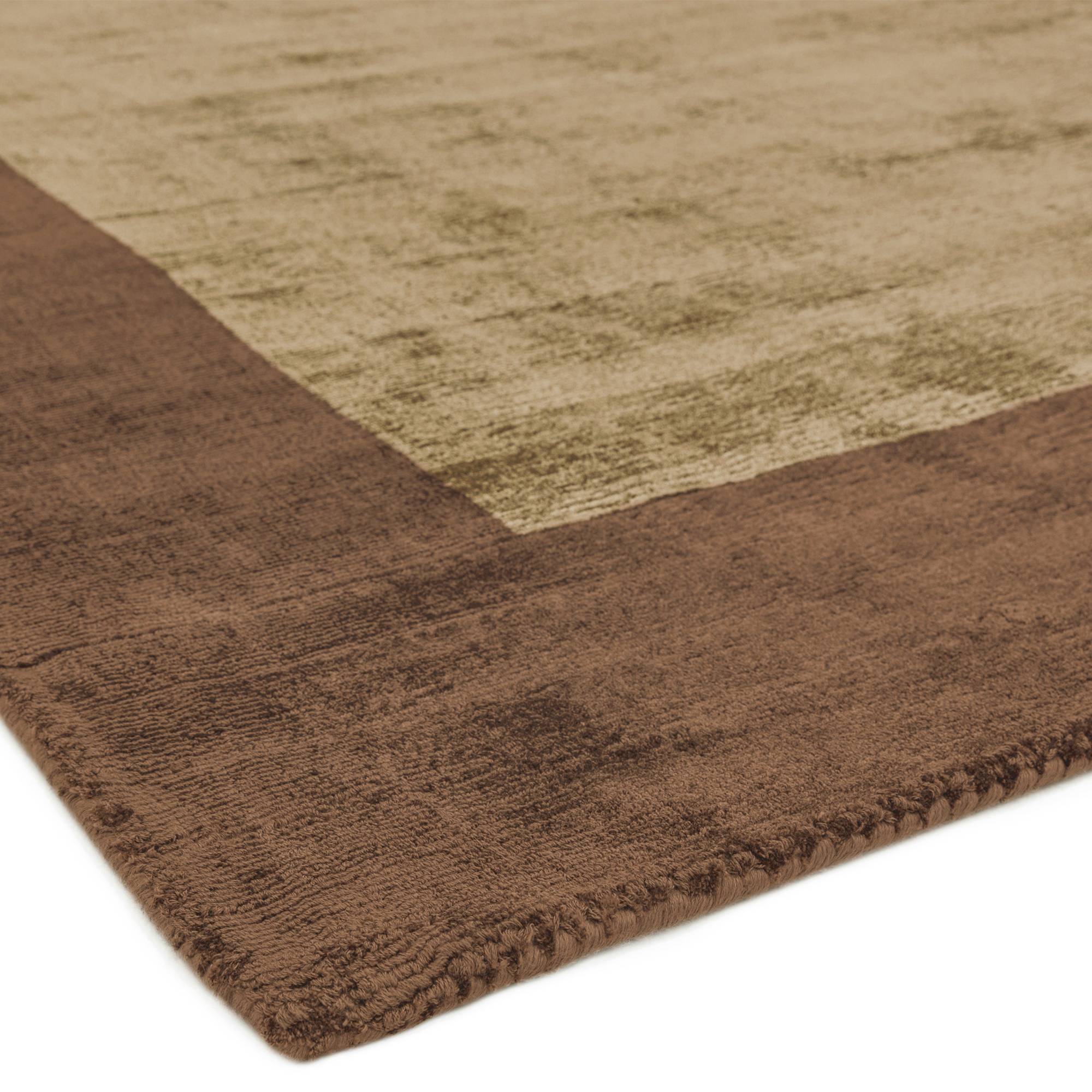 Vloerkleed Blade Border Choco Mocha 02