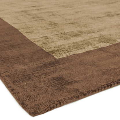 Vloerkleed Blade Border Choco Mocha 02