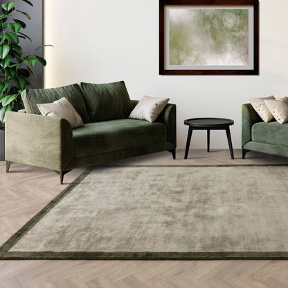 Vloerkleed Blade Border Sage/Olive 05