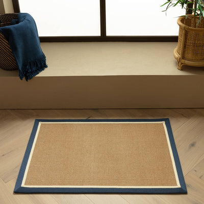 Vloerkleed Rugestiq Bordo bouclé donkerblauw crème – foto 12