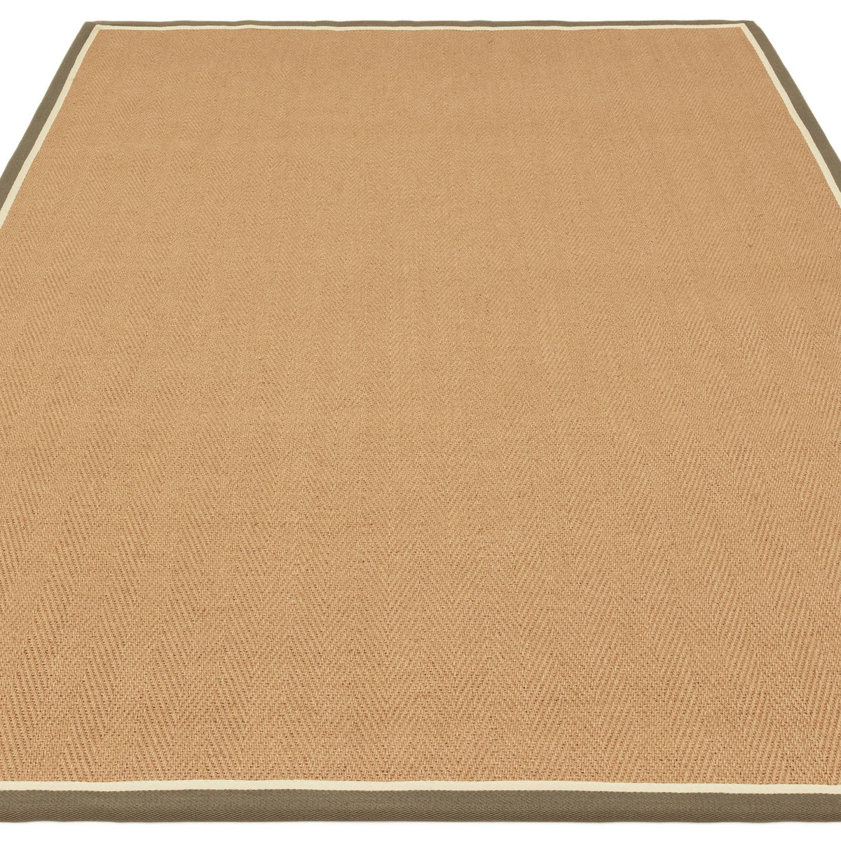Vloerkleed Rugestiq Bordo visgraat Khaki crème – foto 4