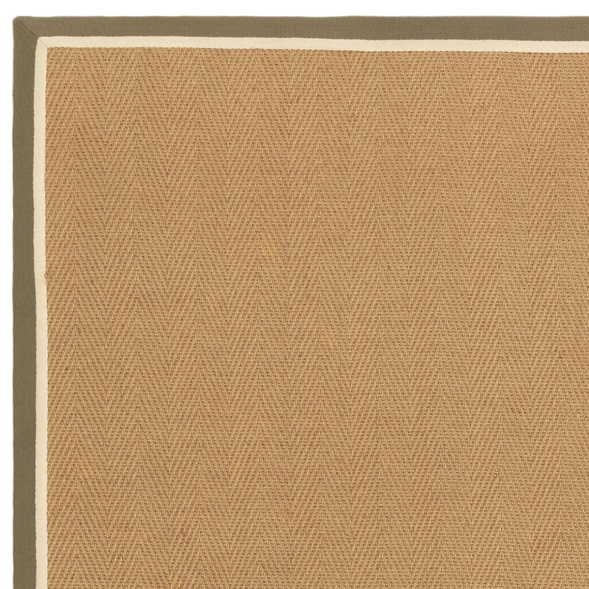 Vloerkleed Rugestiq Bordo visgraat Khaki crème – foto 5