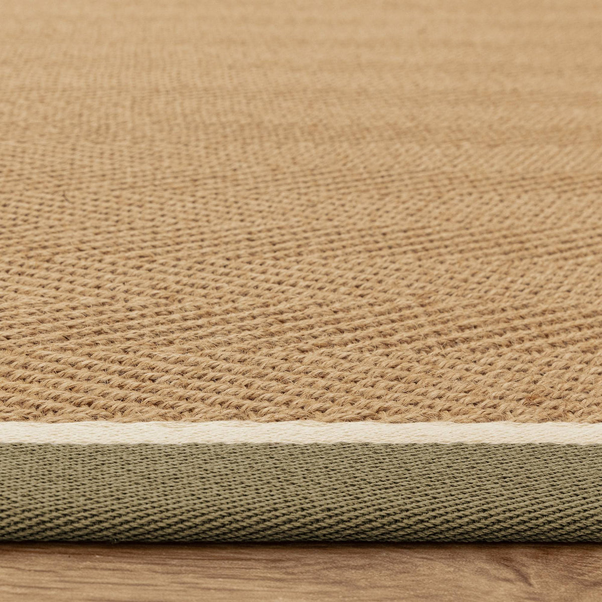 Vloerkleed Rugestiq Bordo visgraat Khaki crème – foto 8