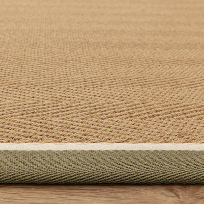 Vloerkleed Rugestiq Bordo visgraat Khaki crème – foto 8