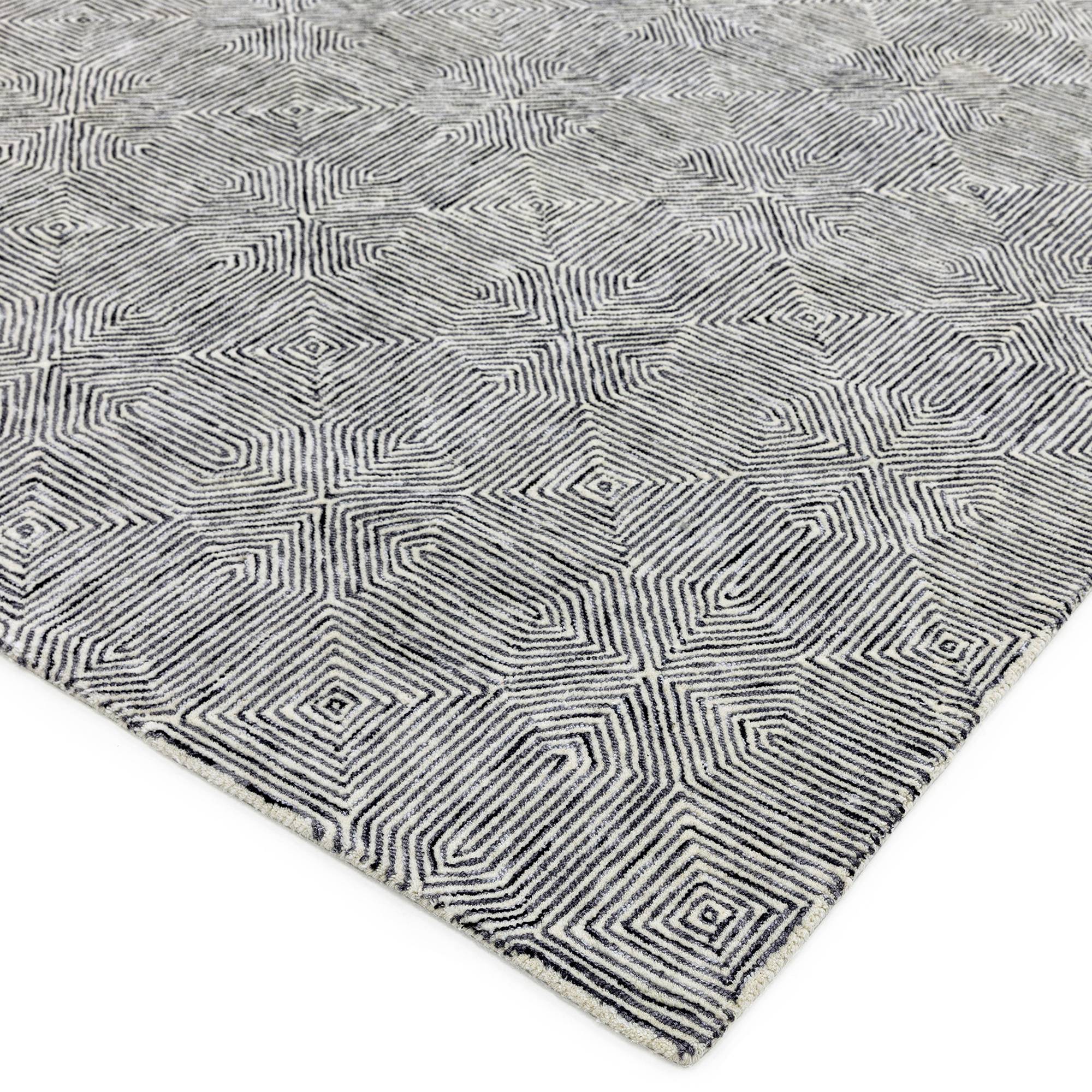 Vloerkleed Camden Black / White