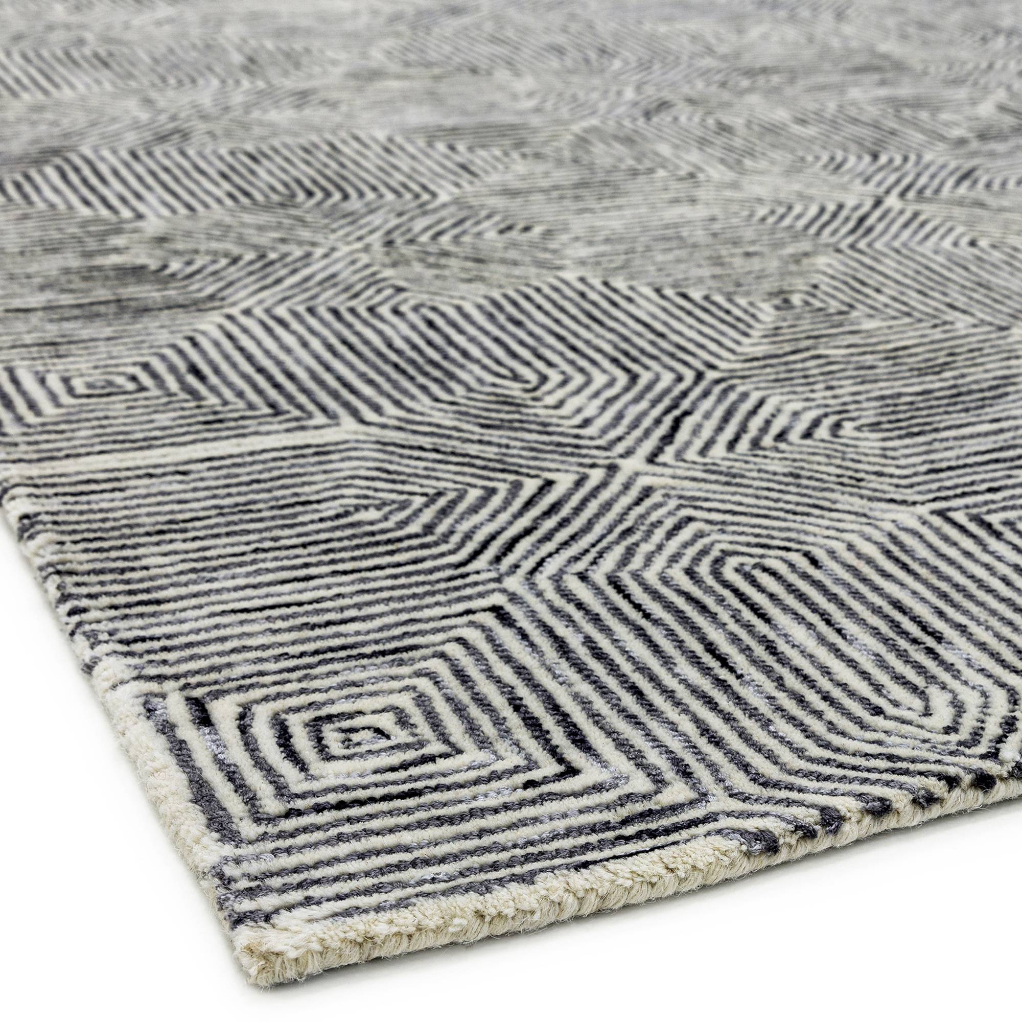 Vloerkleed Camden Black / White