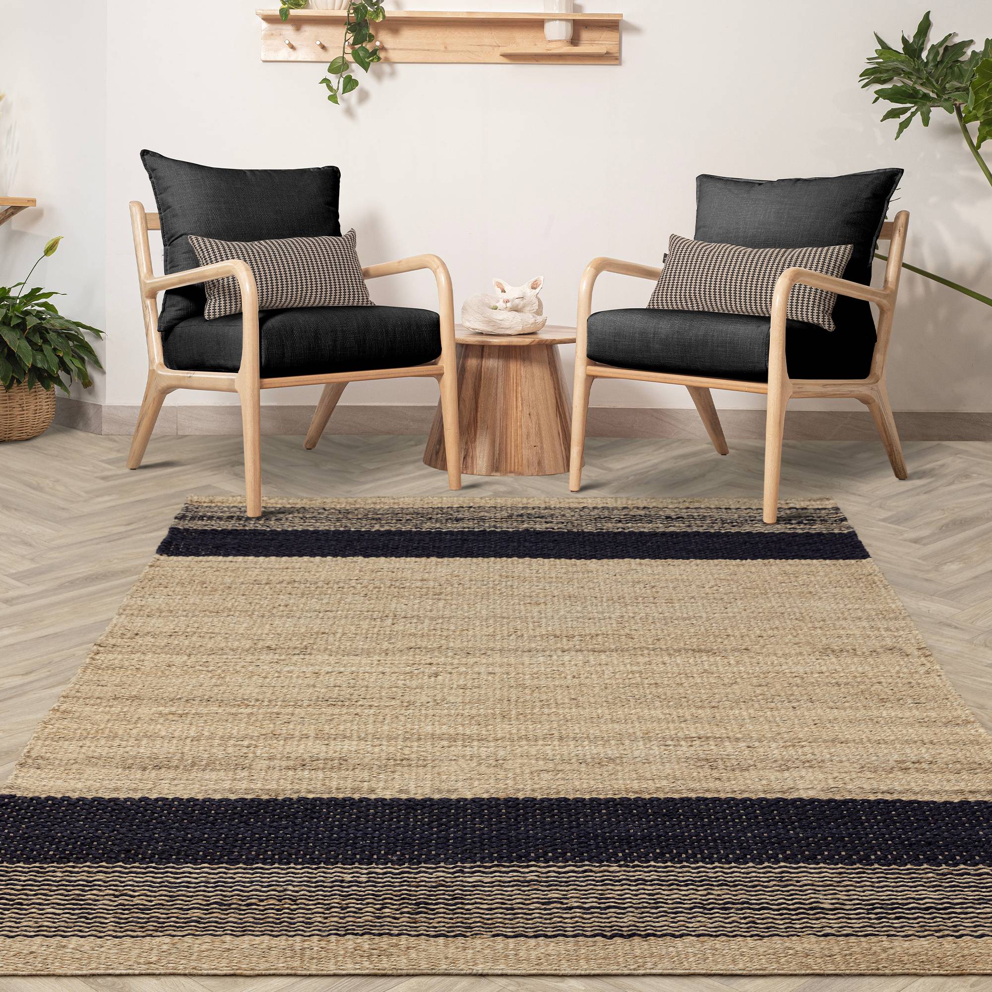 Vloerkleed Cedar Charcoal / Natural