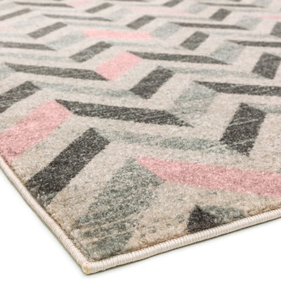 Vloerkleed Rugestiq Colt CL09 zigzag roze – foto 4