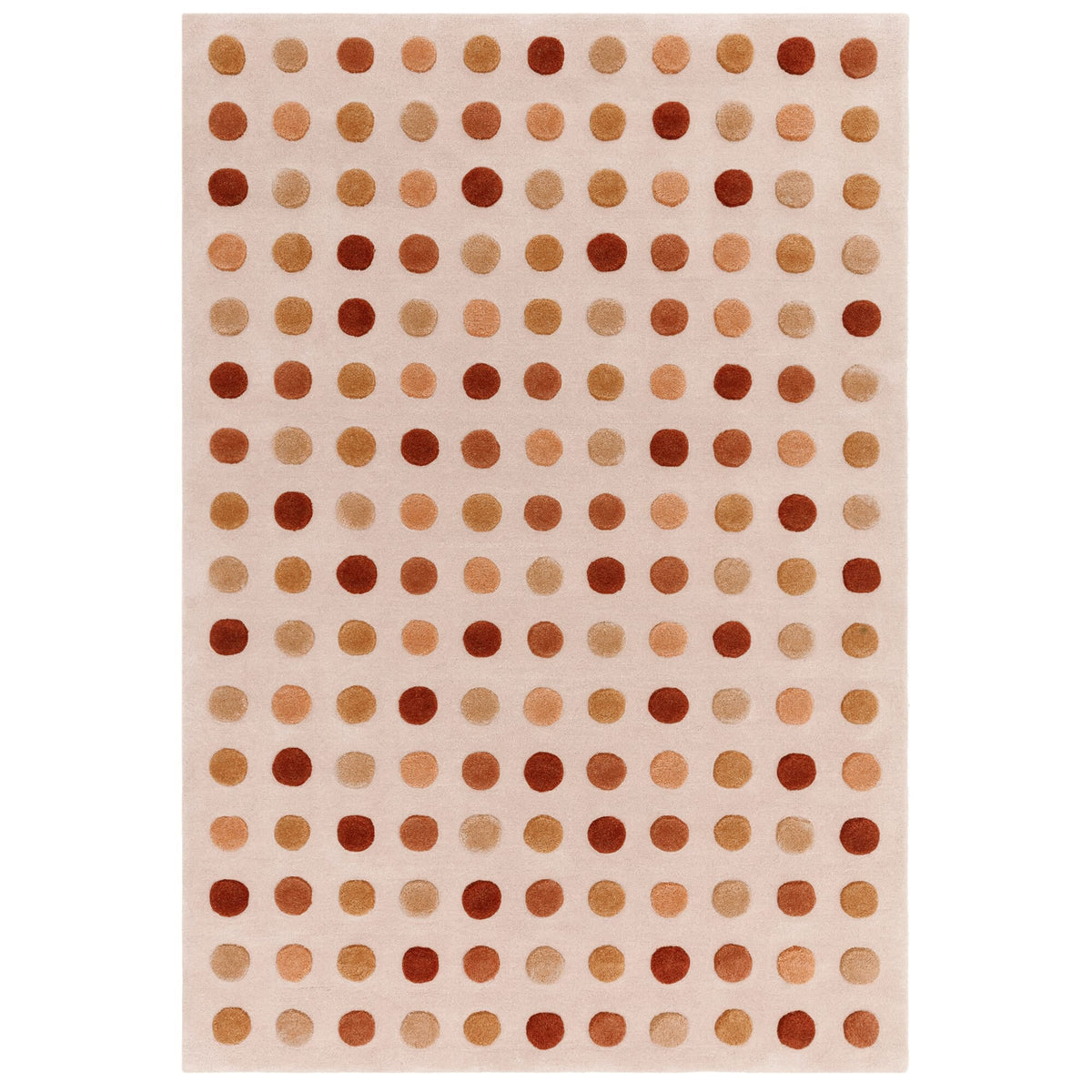 Vloerkleed Rugestiq Dotty aardetinten – foto 1