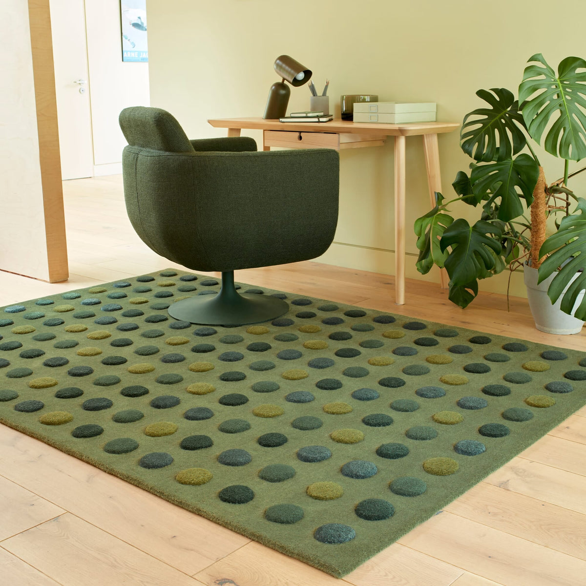 Vloerkleed Rugestiq Dotty groen – foto 2
