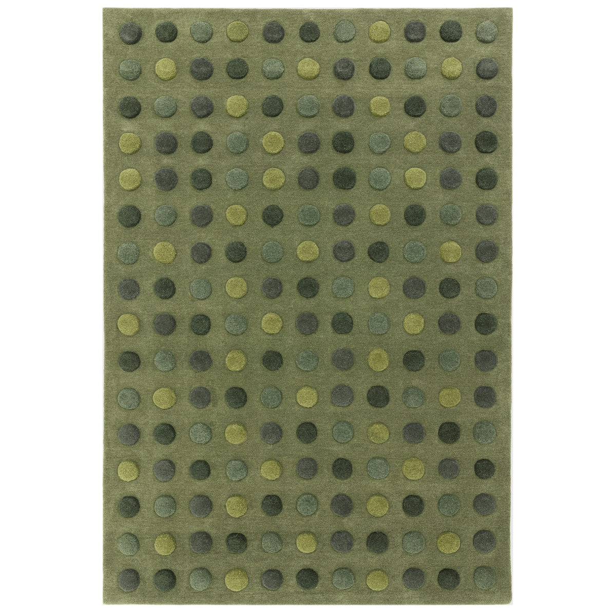 Vloerkleed Rugestiq Dotty groen – foto 1