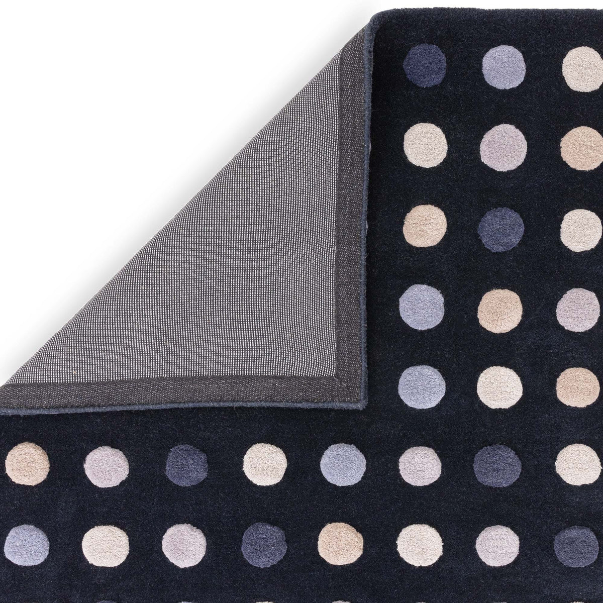 Vloerkleed Rugestiq Dotty donkerblauw – foto 5