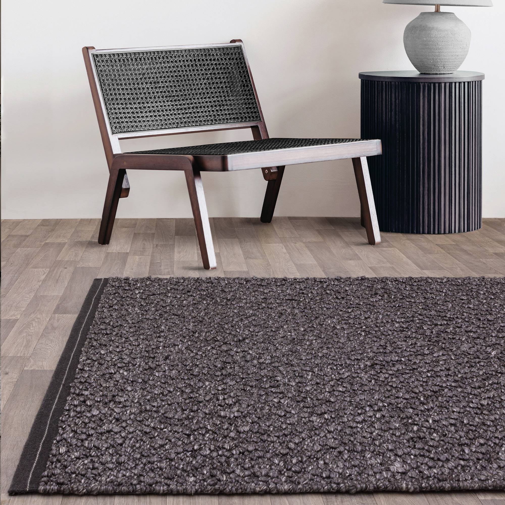 Vloerkleed Elm Charcoal