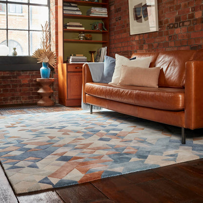 Vloerkleed Enigma Blue Multi