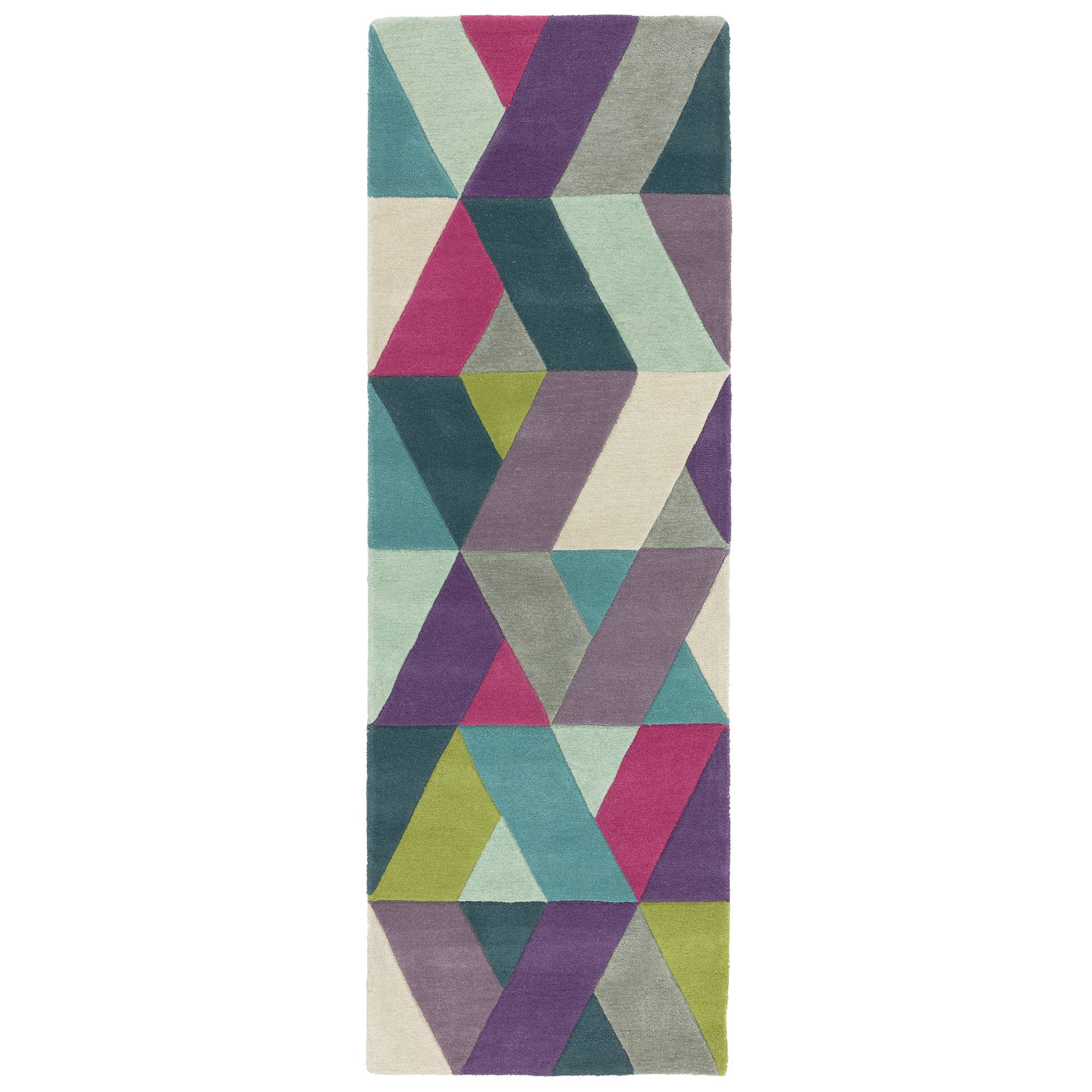 Vloerkleed Funk 02 Chevron Blue Green