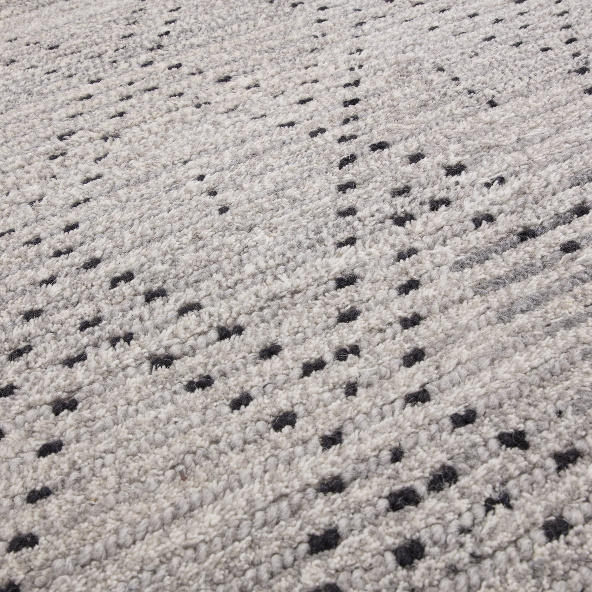 Vloerkleed Rugestiq Nepal grijs zwart ruit – foto 6