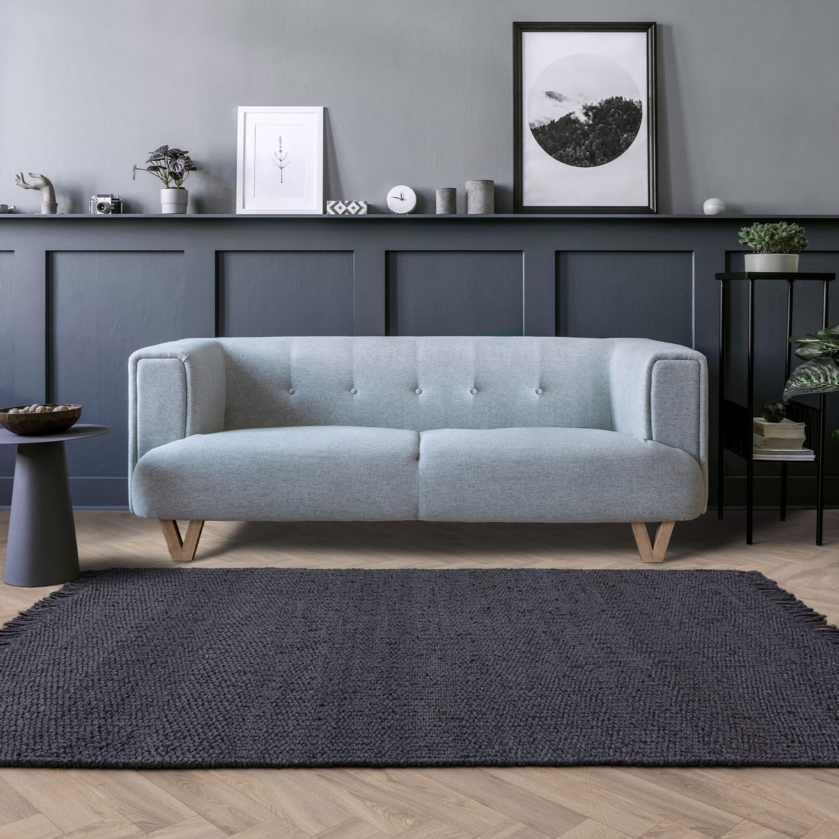 Vloerkleed Rugestiq Grove denimblauw – foto 2