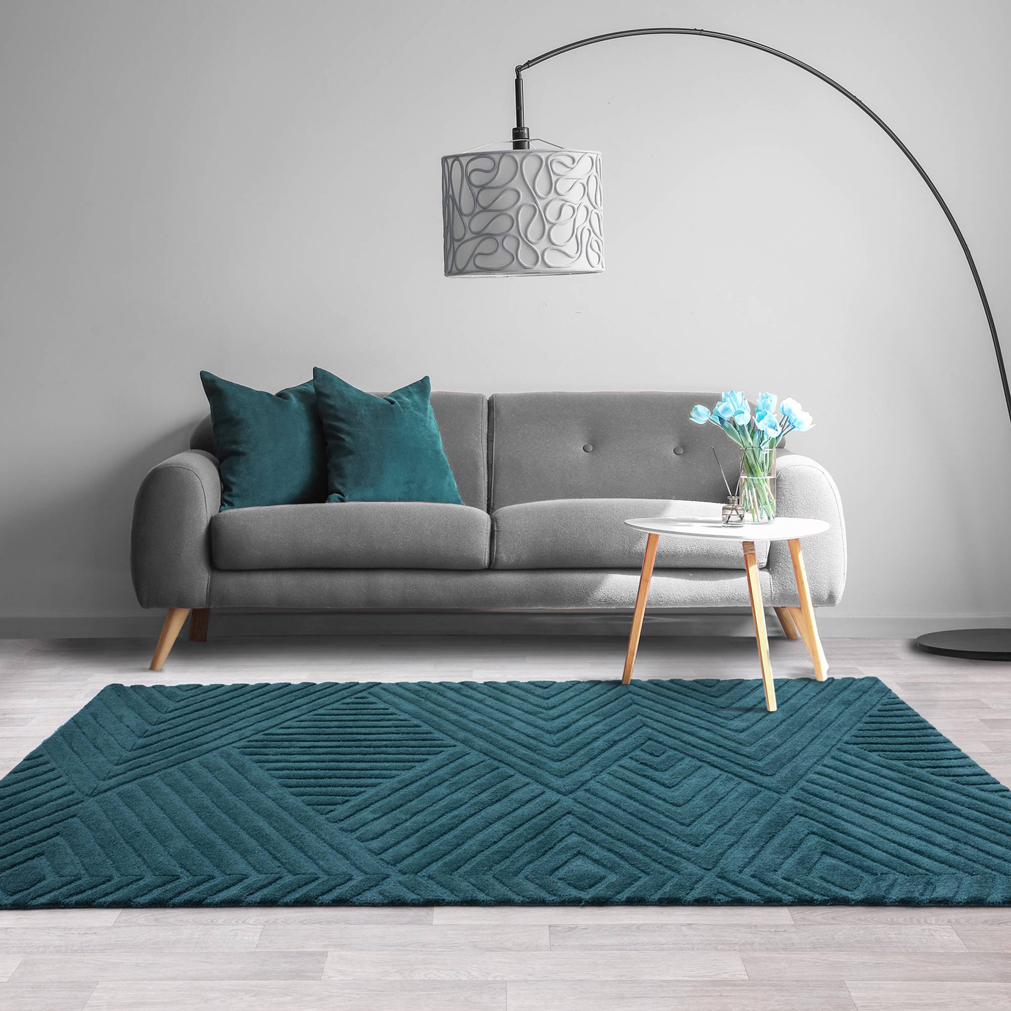 Vloerkleed Hague Teal