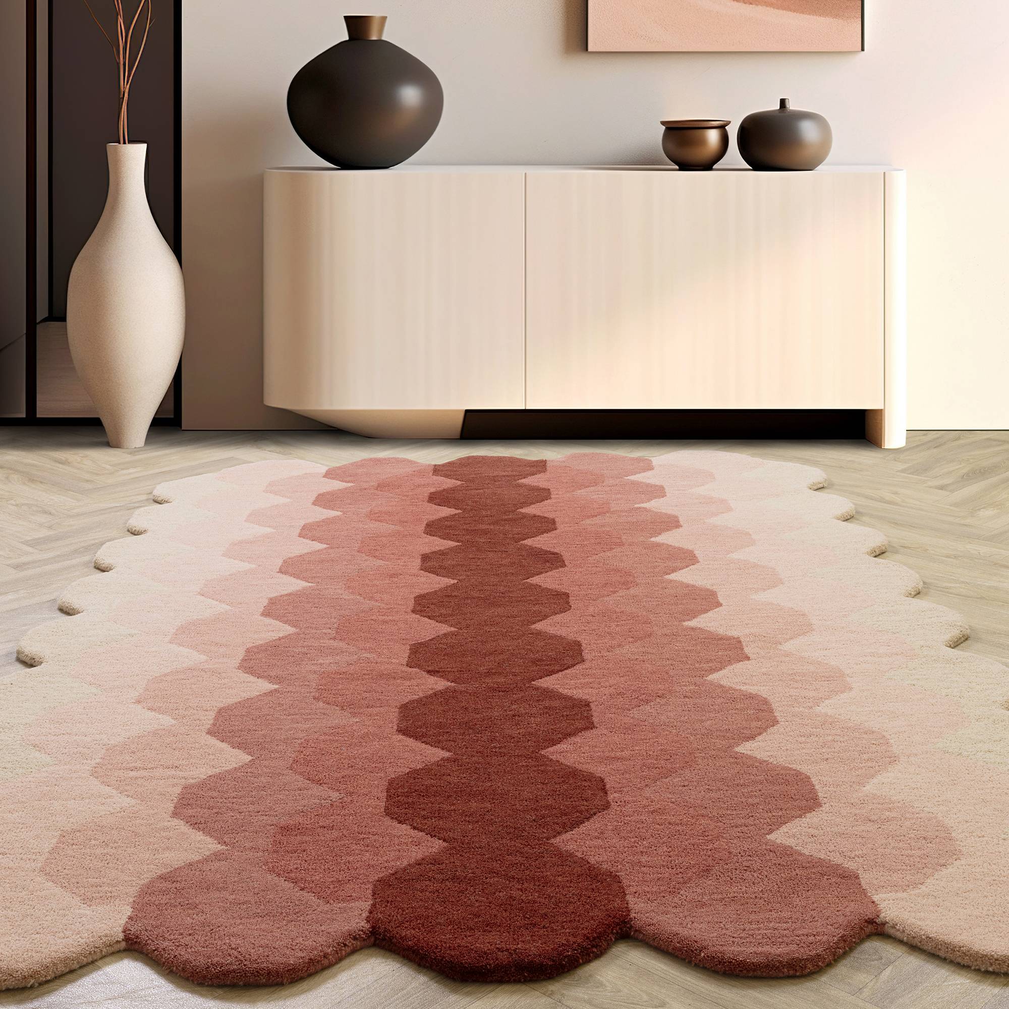 Vloerkleed Hive Pink