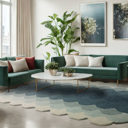 Vloerkleed Hive Teal