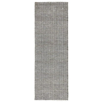 Vloerkleed Ives Black White