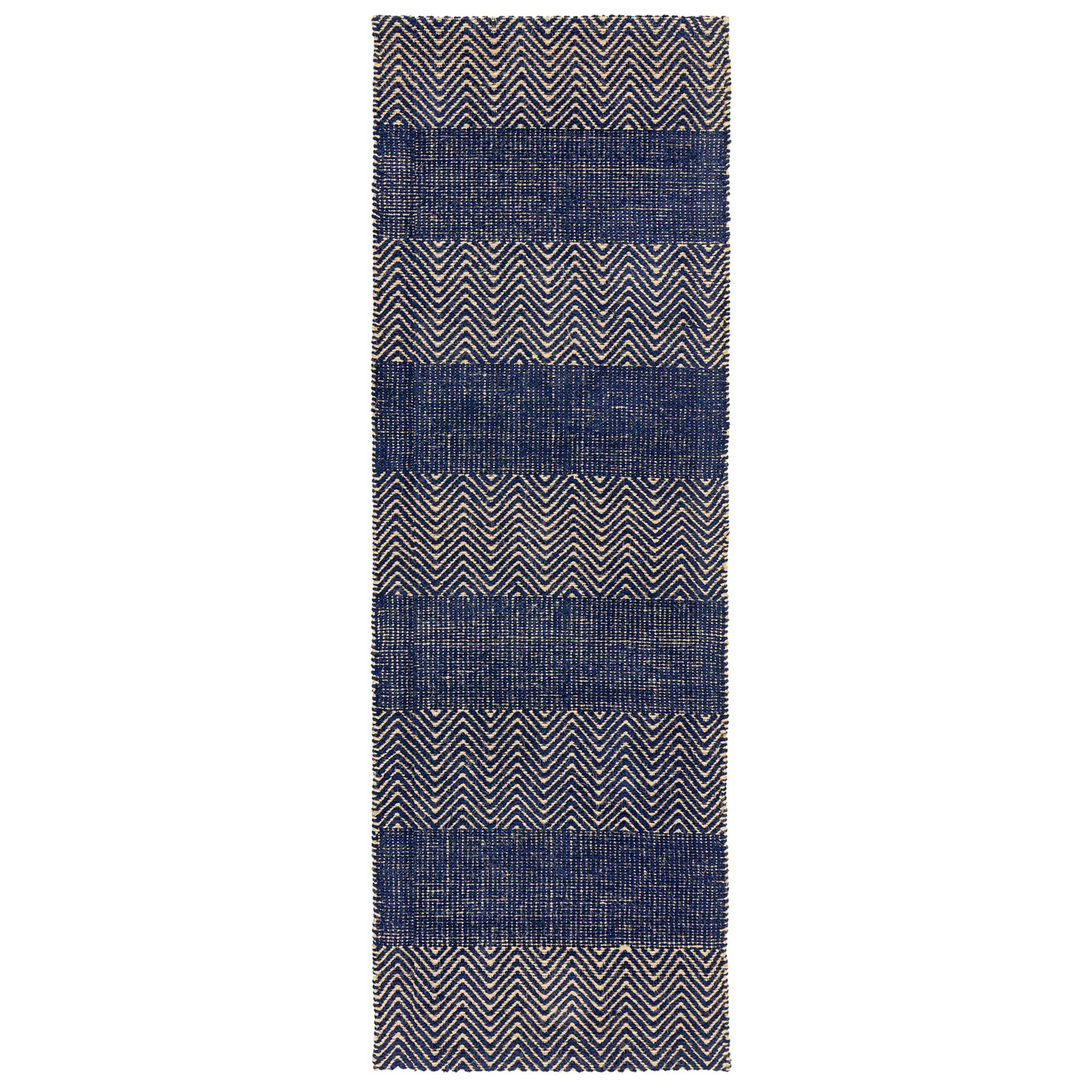 Vloerkleed Ives Runner Navy Blue