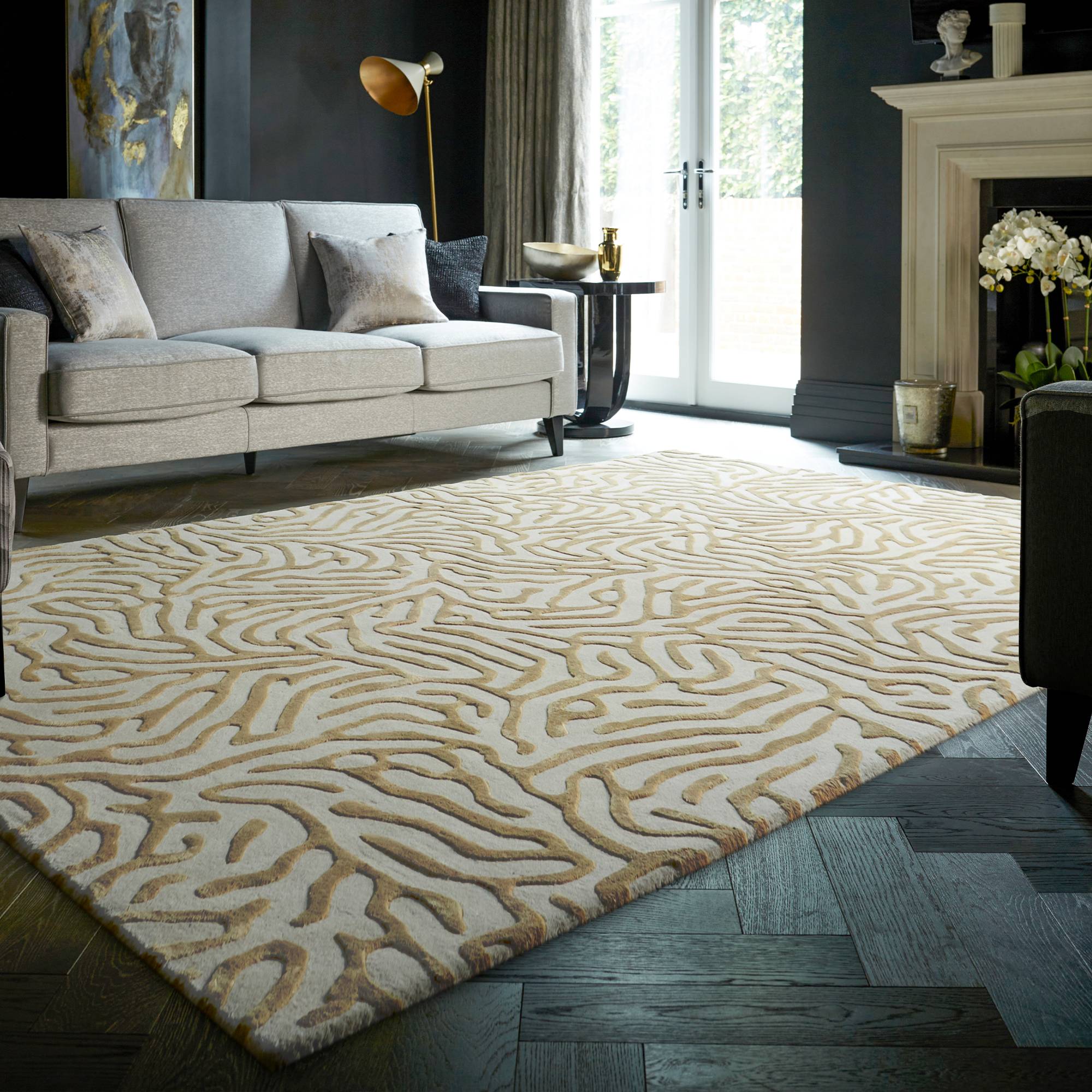 Vloerkleed Katherine Carnaby Coral Gold