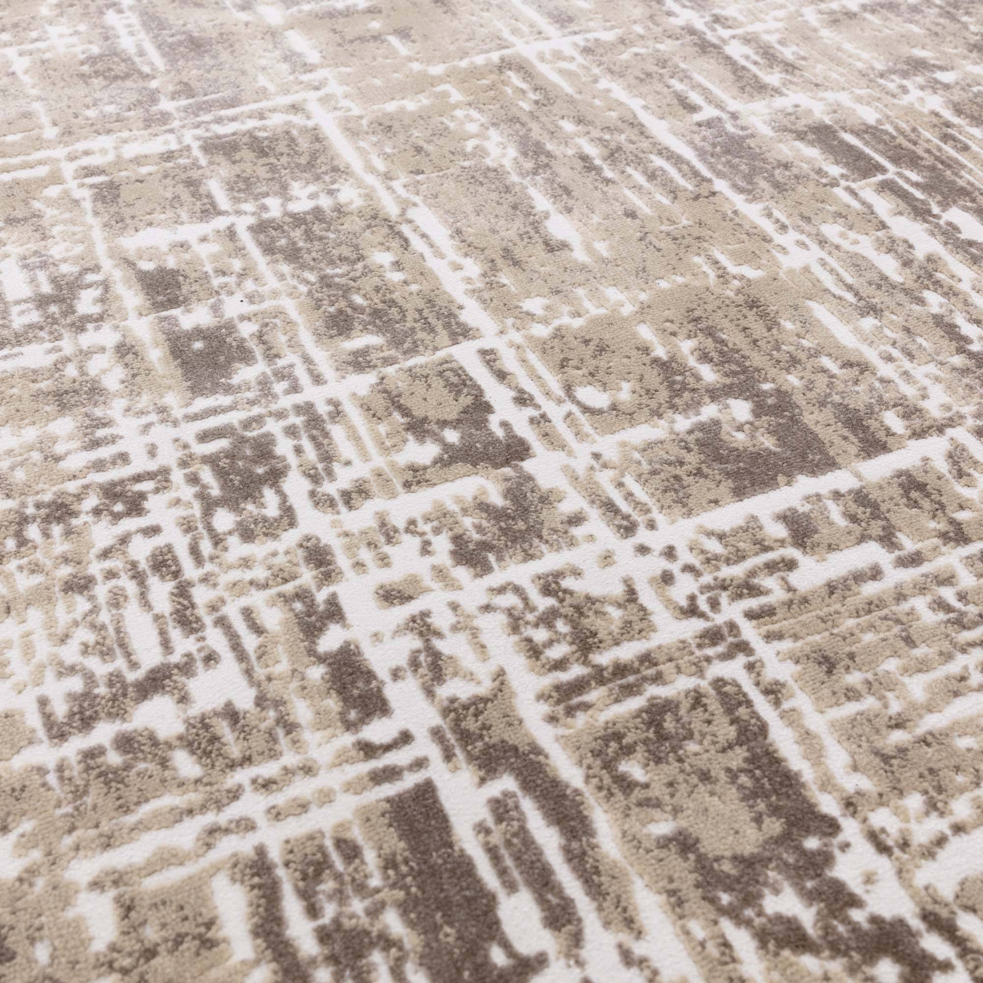 Vloerkleed Kuza Abstract Beige