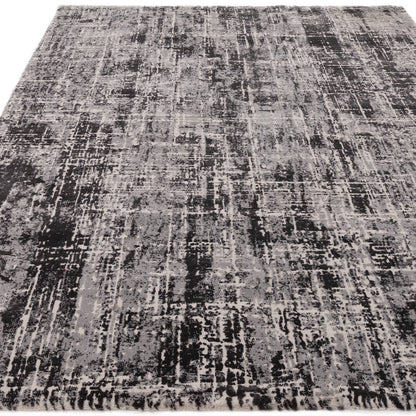Vloerkleed Kuza Abstract Black