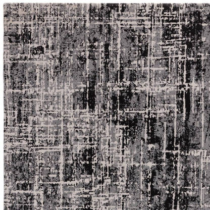 Vloerkleed Kuza Abstract Black